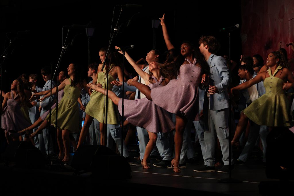 Reveille from Madison Central High School performing on stage