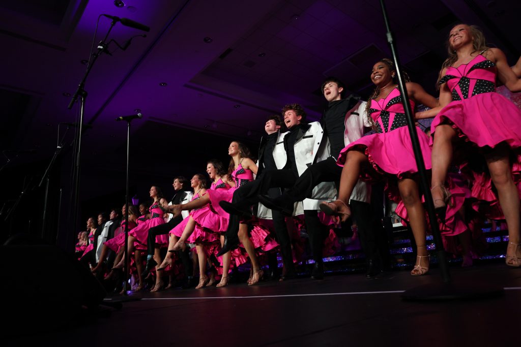 Reveille from Madison Central High School performing on stage