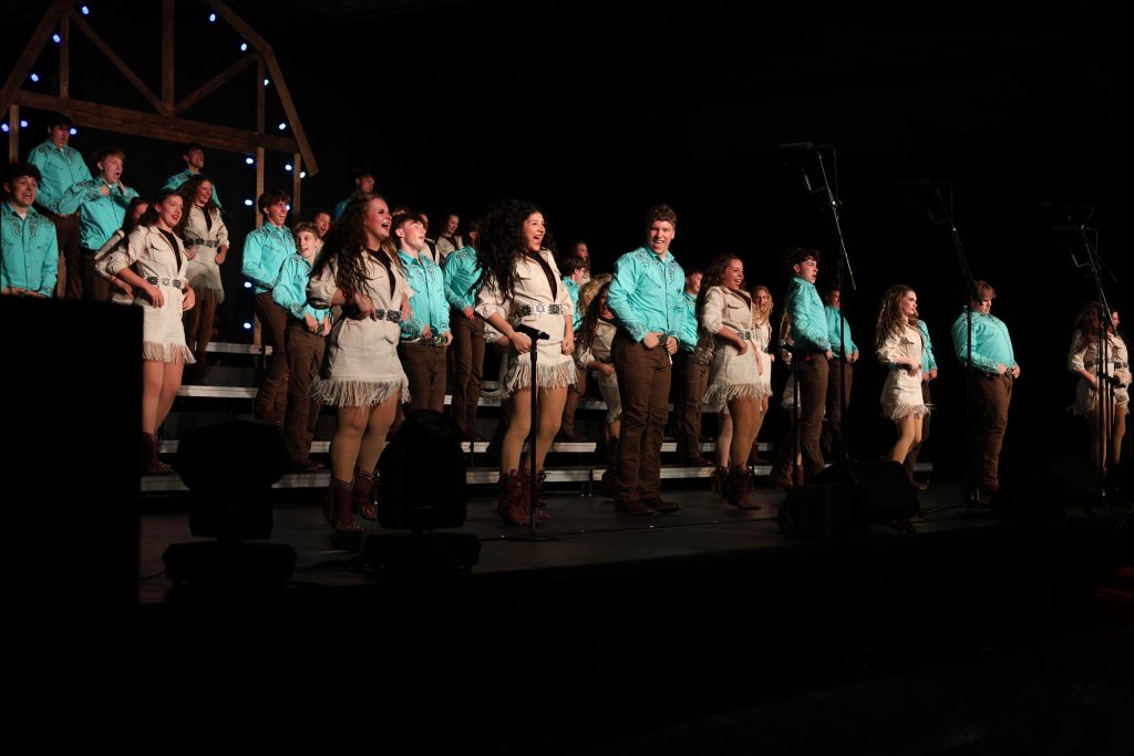Swingsations from Mt. Zion High School performing on stage