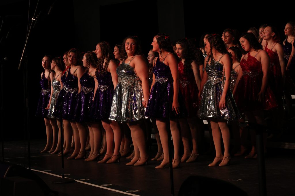 Simply Irresistible from Omaha Westside High School performing on stage