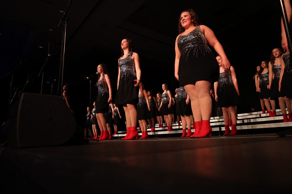 Simply Irresistible from Omaha Westside High School performing on stage