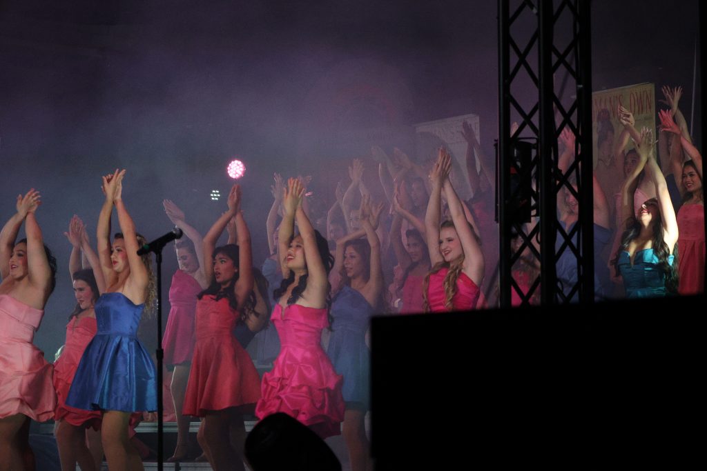 Soundtrax from Los Alamitos High School performing on stage