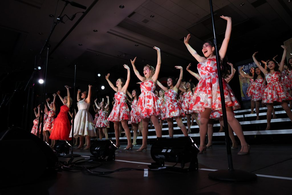 Soundtrax from Los Alamitos High School performing on stage