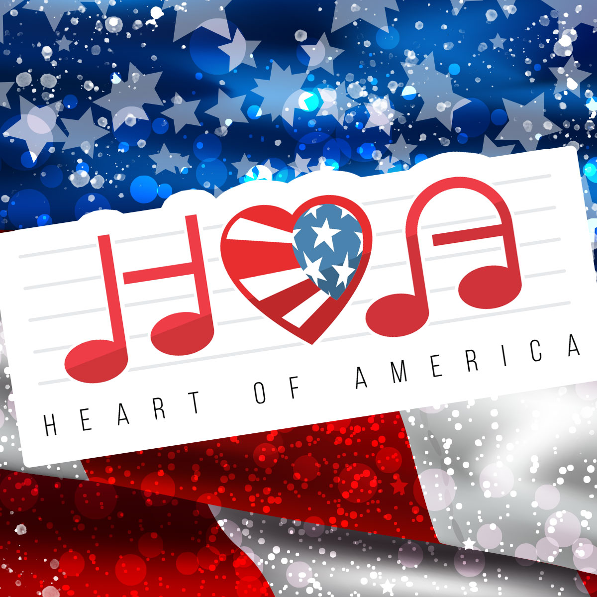 Heart of America Logo Sticker